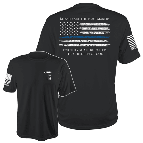 Nine Line Thin Blue Line Moisture Wicking T Shirt Gov t